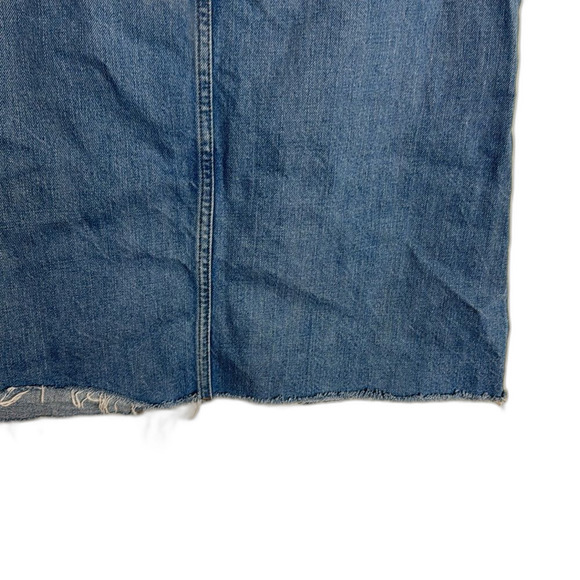 Madewell ladies long v cut denim skirt size 26 modest cute - Picture 8 of 8